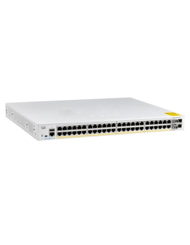 Switch Cisco Catalyst 1000 48Ptos GE y 4SFP L.Lite PoE+ 370W