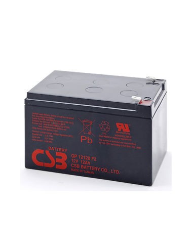 Batería SAI CSB 12V 12Ah 9,8(a)x9,5(al)x15cms(f) GP12120F2