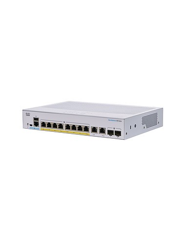 Switch Cisco Business 350 8Ptos GE + 2xSFP/RJ45 PoE+ 120W