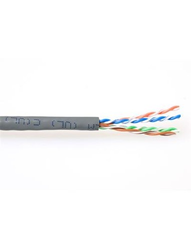 Cable RJ45 Cat.6 UTP FLEXIBLE PVC AWG24 GRIS 100mts