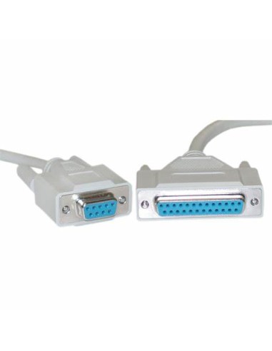 Cable RS232 NULL MODEM DB9H a DB25H 3,0mts