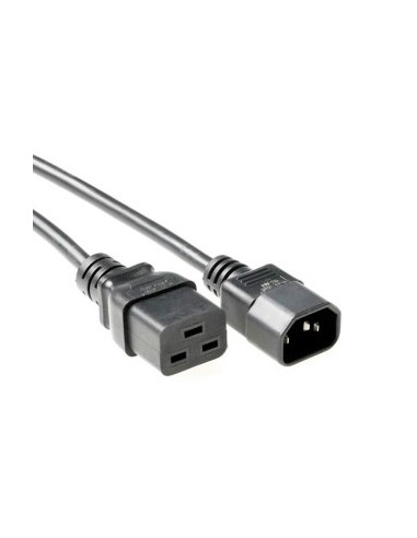 Cable Alimentación IEC C14 M a IEC C19 H 10A 1,0mts