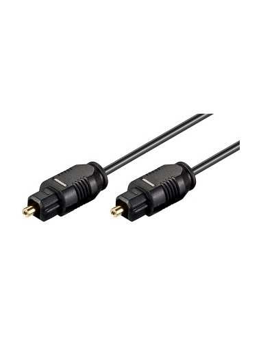 Cable Audio Digital F.O. Toslink macho/macho 2,2mm 1 mts Neg