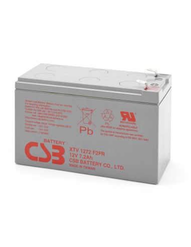 Batería SAI CSB XTV 12V 7,2Ah 6,5(a)x9,5(al)x15cms(f)XTV1272