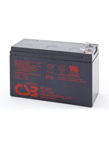 Batería SAI CSB 12V 7,2Ah 6,5(a)x9,5(al)x15cms(f) GP1272F2