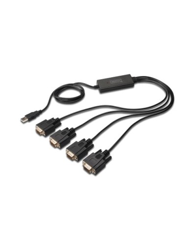 Convertidor USB2.0 a 4Ptos Serie RS232 Digitus