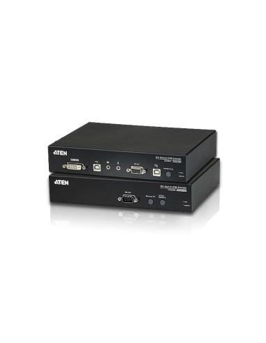 Amplificador Extensor KVM Aten DVI-D+USB+Audio 600mts T+R
