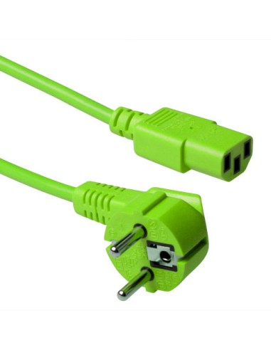 Cable Alimentación Schuko - IEC C13 H 1,8mts Verde