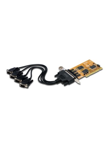 Tarjeta PCI RS232 4xPtos. Serie  DB9 Macho UART16C950