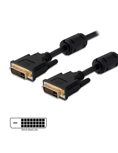 Cable DVI-D 24+1 M/M  Dual Link 3.0  metros Negro