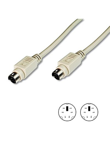 Cable PS/2 miniDin 6Pin Macho - Macho 1,8mts