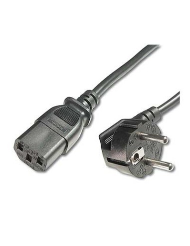 Cable Alimentación Schuko a IEC60320 C13 H 5,0mts Negro