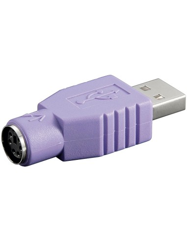 Adaptador USB Macho a miniDIN6(PS/2) Hembra Compacto