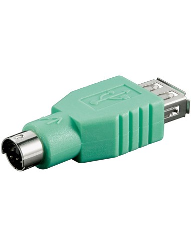 Adaptador USB Hembra a miniDIN6(PS/2) Macho Compacto