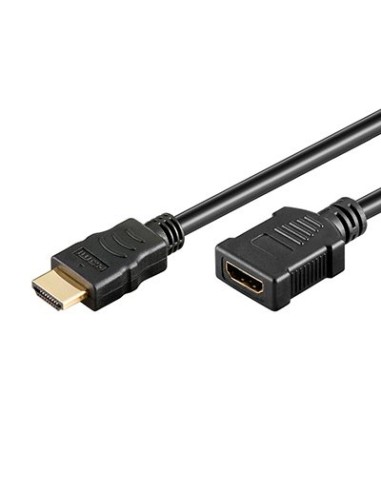 Cable HDMI 4K PROLONGADOR tipoA macho/hembra 5mts Gold - Ticaplus