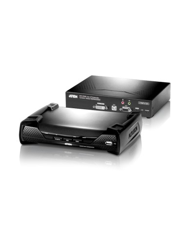 Amplificador Extensor KVM IP Aten DVI-D+USB+Audio RJ45 T+R