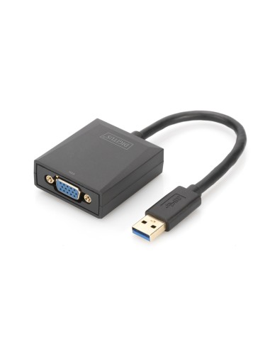Convertidor USB3.0 a Vídeo SVGA DIGITUS SDH15 H
