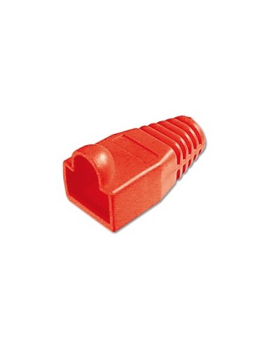 Protector para conectores macho RJ45 color Rojo 50 unid