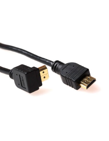 Cable HDMI 1.4 tipo A macho a tipo A macho ANGULADO 2mts