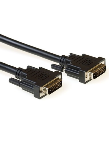 Cable DVI-D 24+1 M/M  Dual Link 1.0 metro Negro