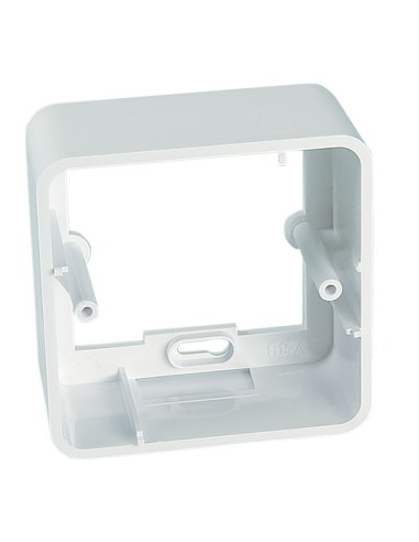 Caja superficie 80x80mm color blanco RAL9010