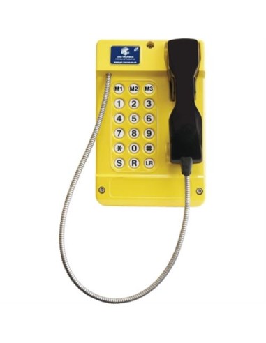 Teléfono VoIP Gai-Tronics 18 Botones PoE IP65 Amarillo