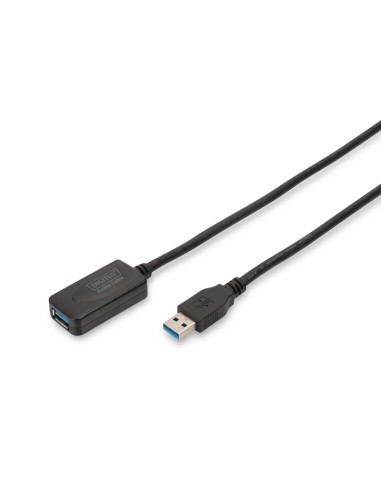 Cable USB3.0 Amplificado DIGITUS Macho / Hembra 10.0 mts
